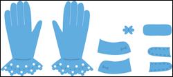 Marianne Design - Creatables - Stencil Tiny`s Gloves