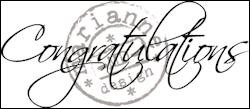 Marianne Design - Clear Stamp - Congratulations