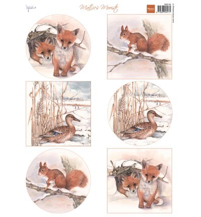 Marianne Design - Knipvel - Mattie`s winter animals - foxes