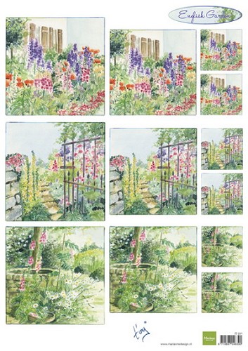 Marianne Design - Knipvel - Tiny`s english garden foxgloves