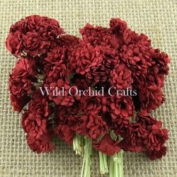 Mulberry paper - Gypsophila - Deep Red