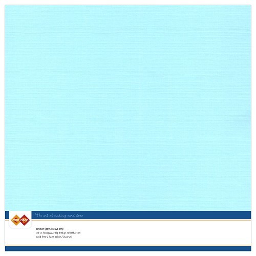 Linnenkarton - 30,5x30,5 - Lichtblauw