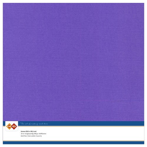 Linnenkarton - 30,5x30,5 - Violet