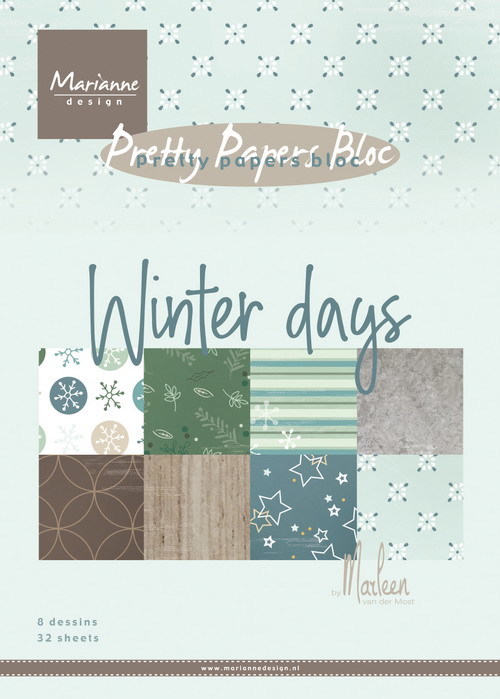 Marianne Design - Pretty papers bloc - Winter days by Marleen