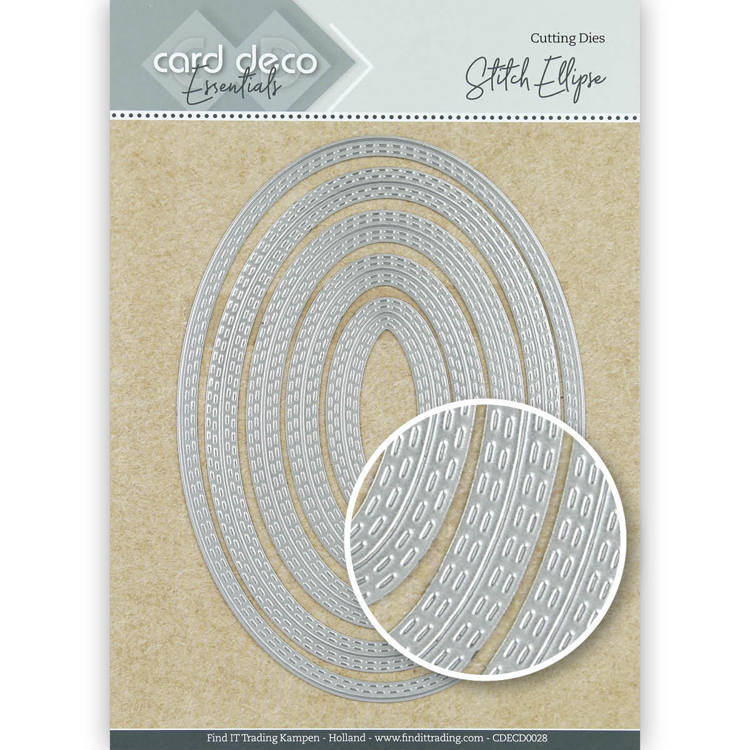 Card Deco essentials - Snijmal - Stitch ellipse