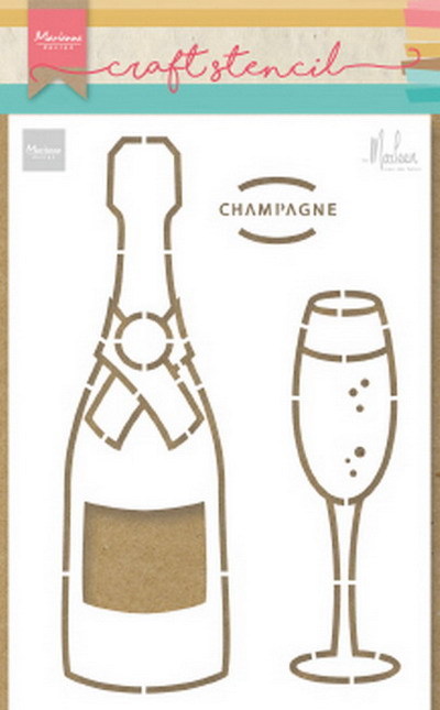 Marianne Design - Craft stencil - Champagne