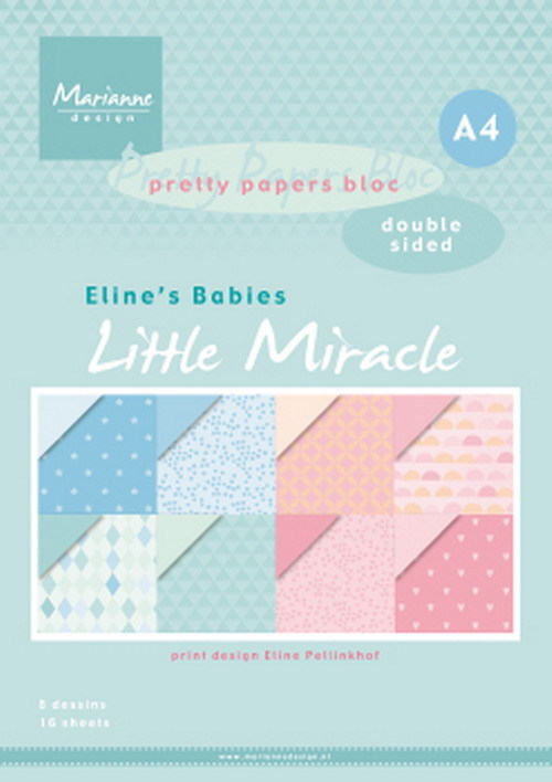 Marianne Design - Pretty papers bloc - Eline's babies - Little miracles