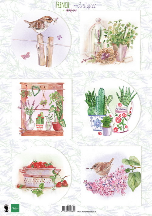 Marianne Design - Knipvel - French antique - Herbs