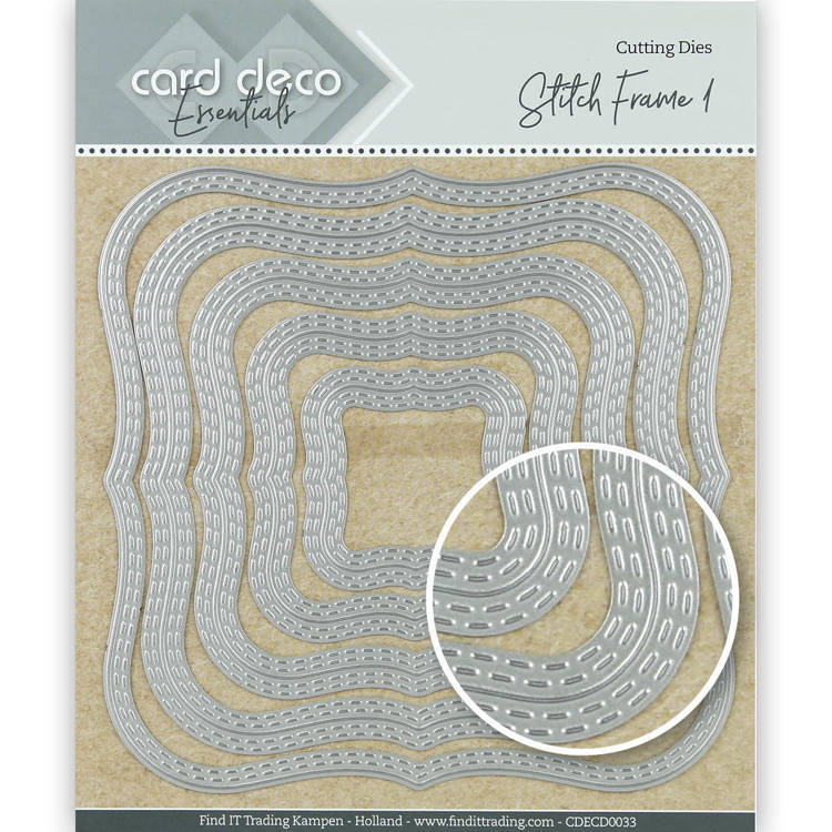 Card Deco essentials - Snijmal - Stitch frame 1