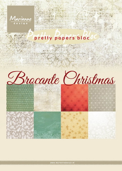 Marianne Design - Pretty papers bloc - Brocante Christmas