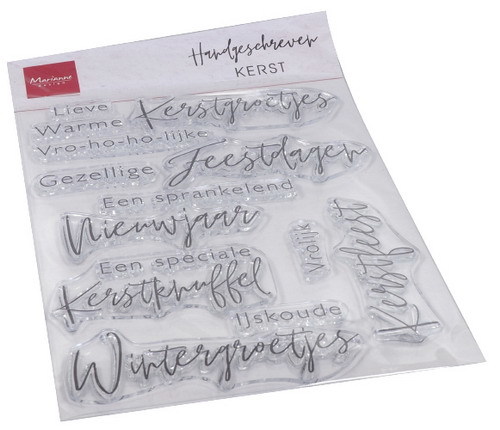 Marianne Design - Clear stamp - Handgeschreven kerst