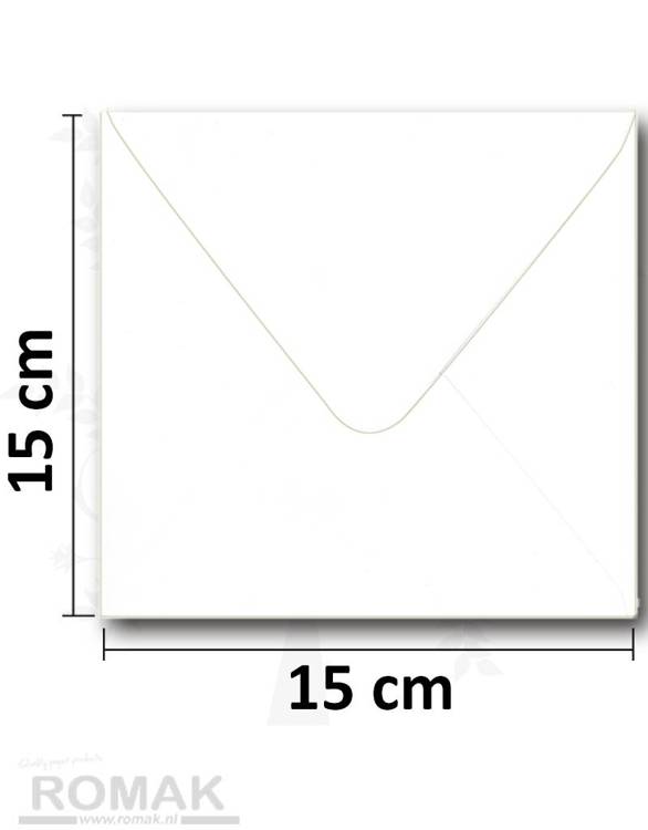 Envelop - Wit - 15x15cm