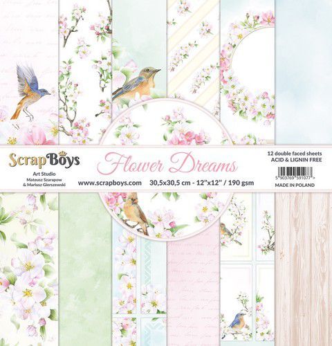 ScrapBoys -Paperpad - Flower Dreams