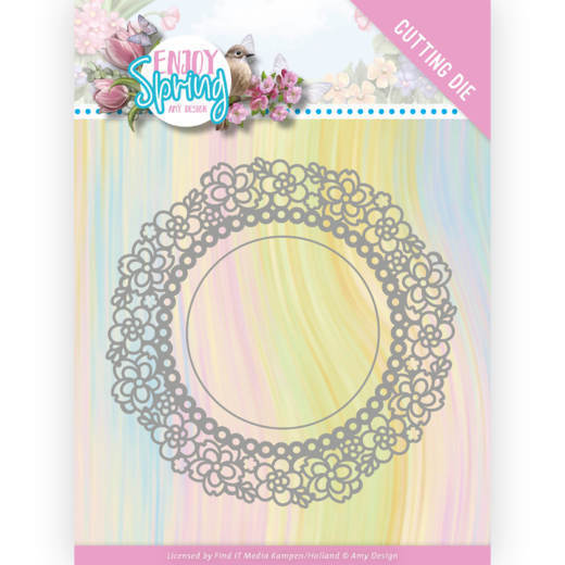 Amy Design - Snijmal - Flower circle