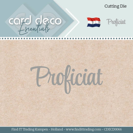 Card deco - Snijmal - Proficiat