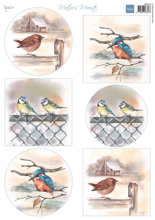Marianne Design - Knipvel - Mattie's mooiste - Birds in winter