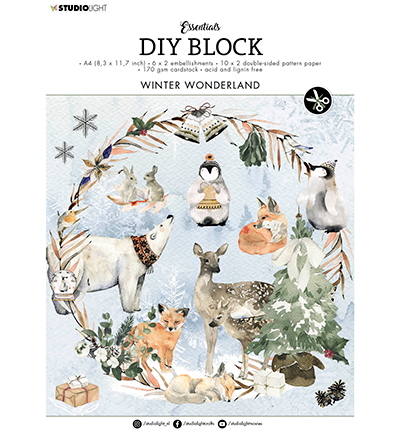 Studio Light - DIY block - Winter wonderland
