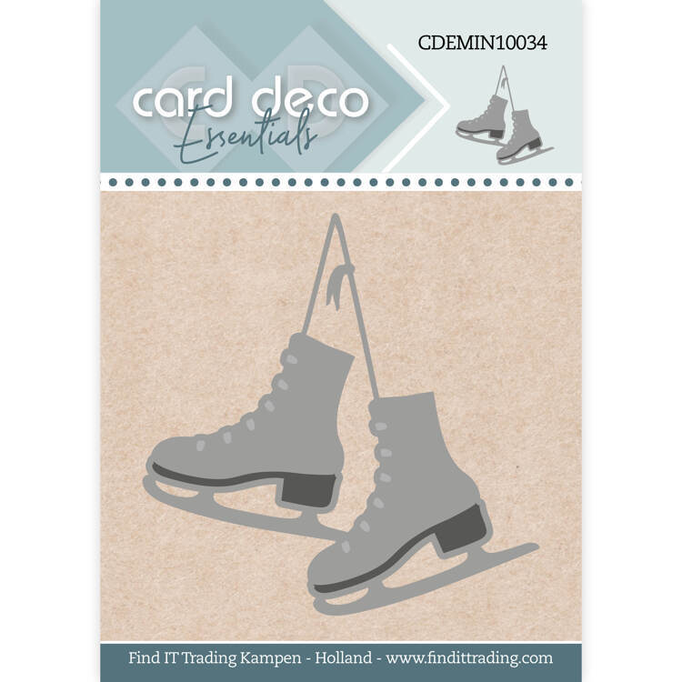 Card Deco - Snijmal - Ice skates