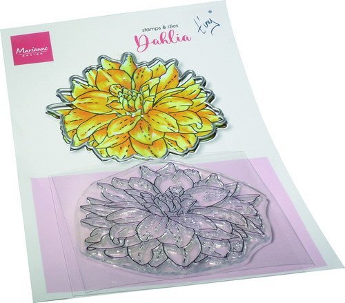 Marianne Design - Clear stamp & die set - Tiny's flowers - Dahlia