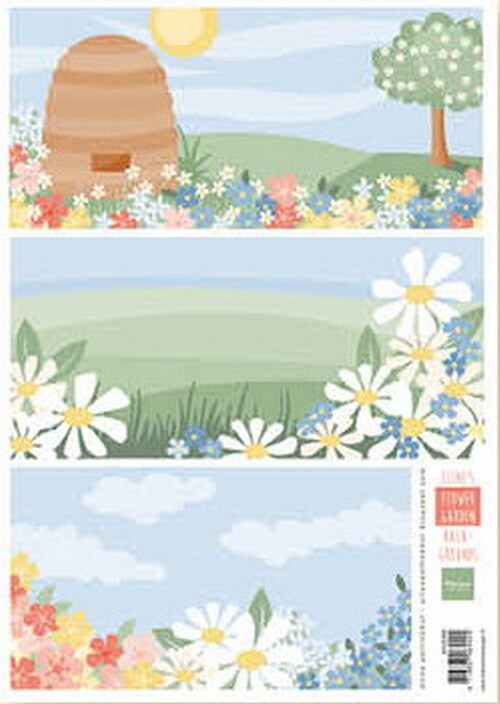 Marianne Design - Knipvel - Eline's Flower garden backgrounds