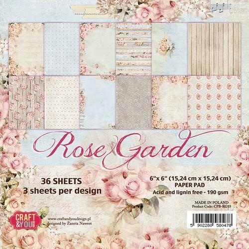 Craft and You - Paper pad - Rose garden