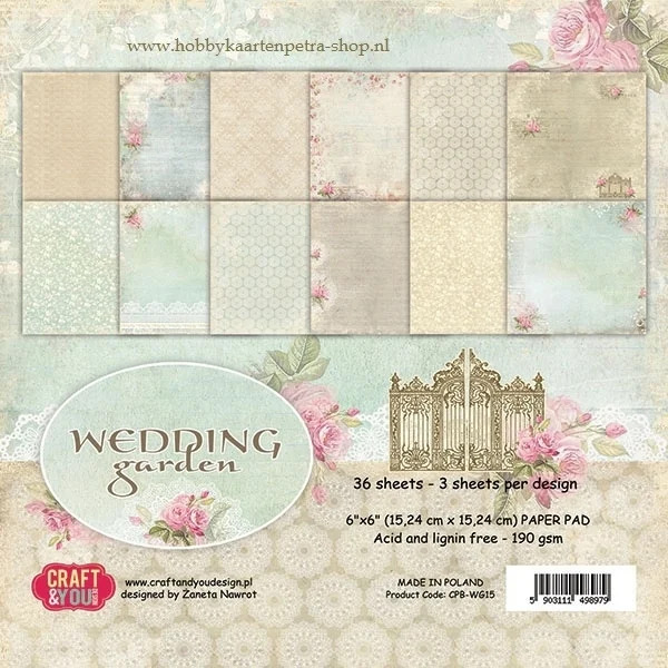 Craft and You - Paper pad - Wedding garden