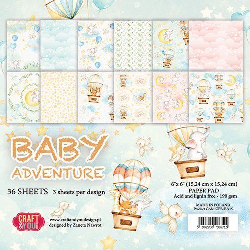Craft and You - Paper pad - Baby adventure