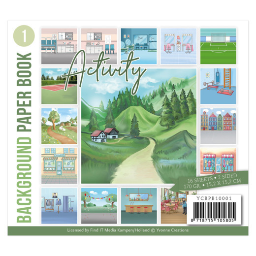 Yvonne Creations - Background Paper Book 1  -  Activity