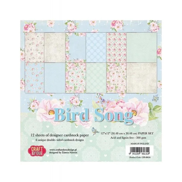 Craft & You - Paper pad - Bird Song