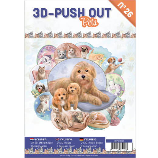 3D Push Out boek 26 - Pets